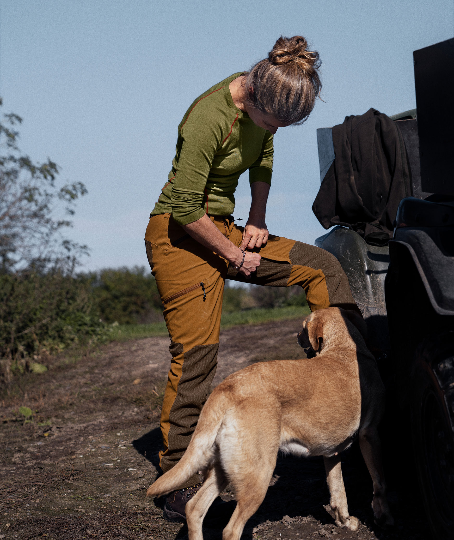 Seeland Larch membran damebukser, Burnt clay, large image number 7