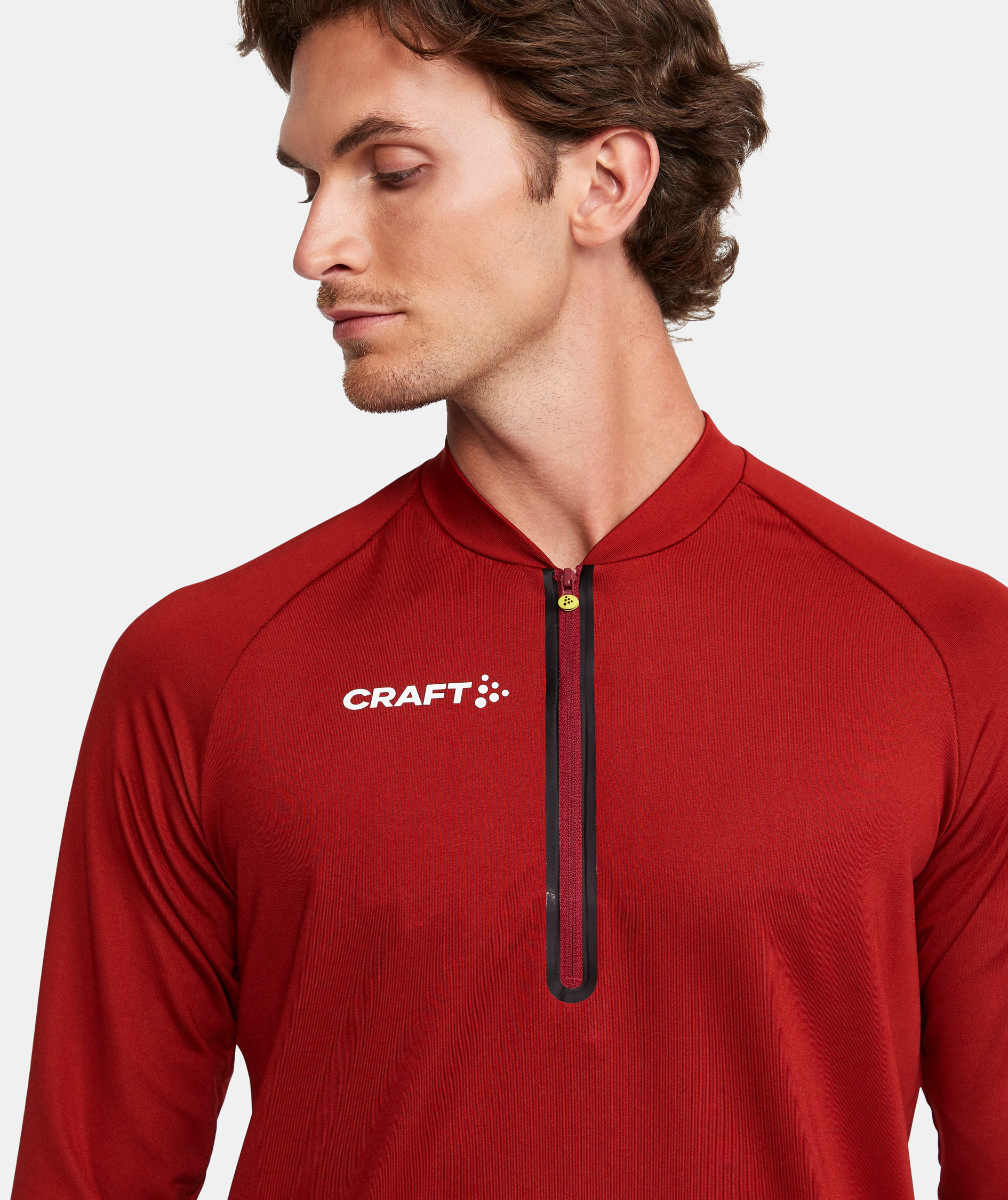 Craft Extend halfzip training pullover, Rhubarb, large image number 4