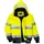 Portwest Glowtex 3-in-1 pilot jacket, Hi-vis Yellow/Marine, Hi-vis Yellow/Marine, swatch