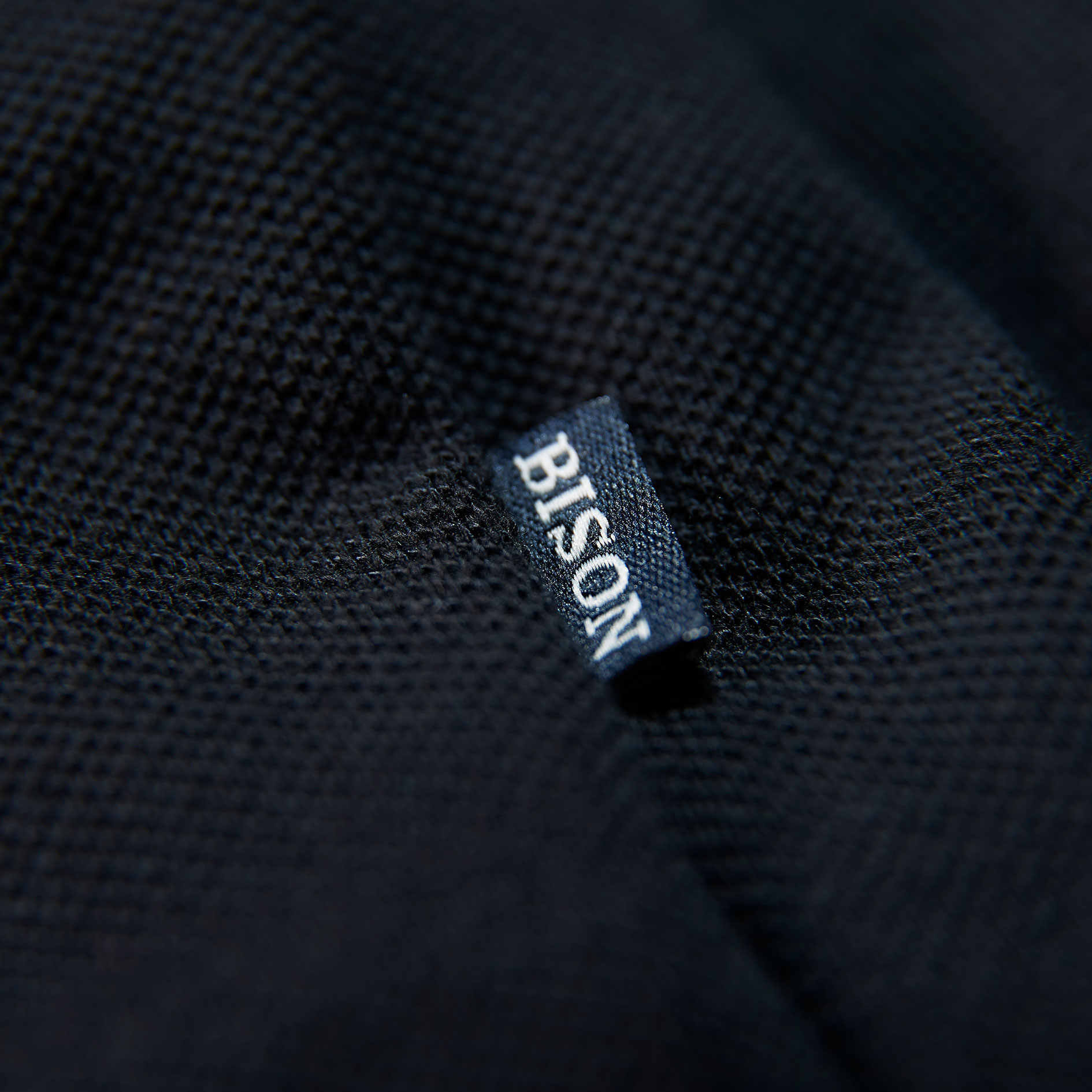 Bison Signature polo T-shirt, Black, large image number 3