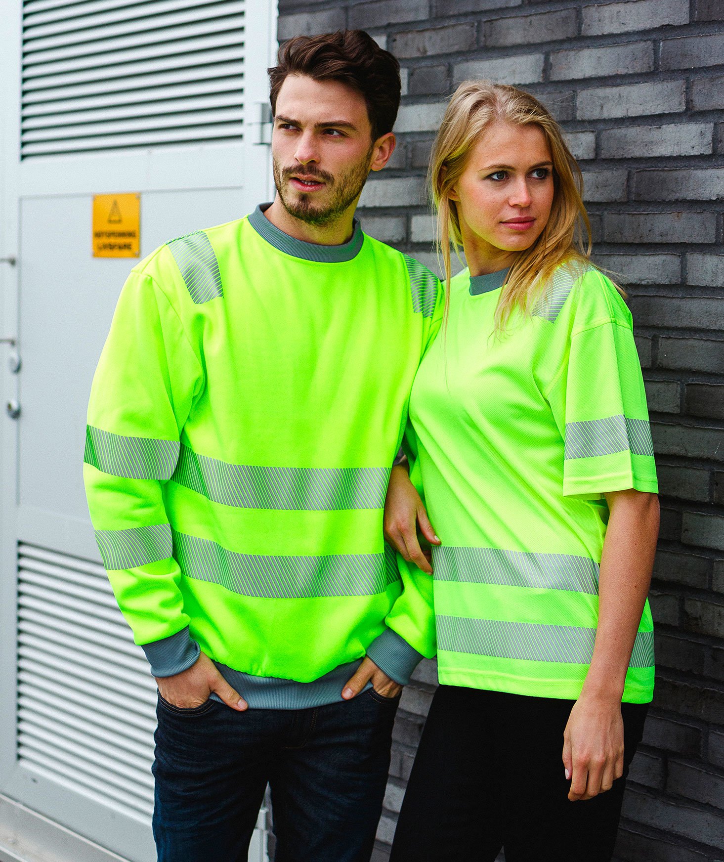 YOU Trelleborg  sweatshirt with reflectors, Hi-Vis Yellow, large image number 4