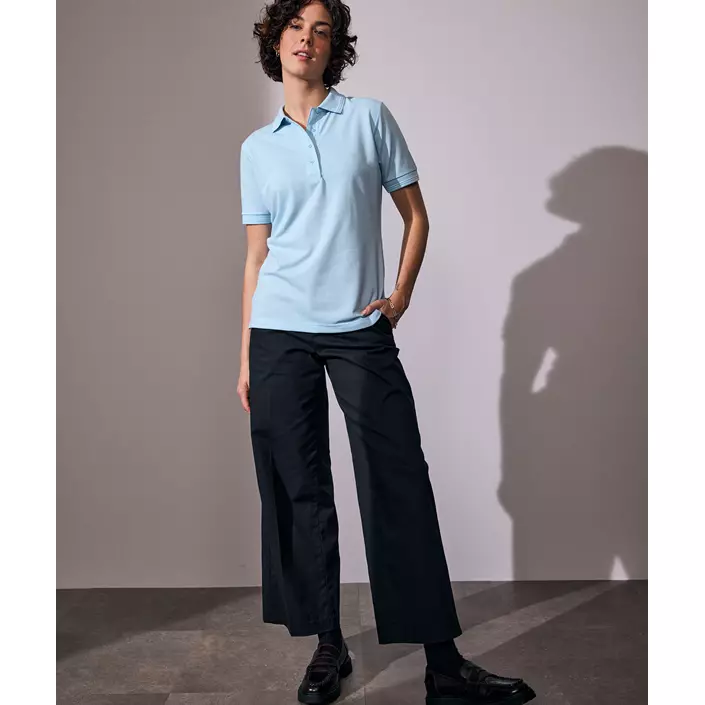 ID Klassisk dame Polo T-shirt, Lyseblå, large image number 1