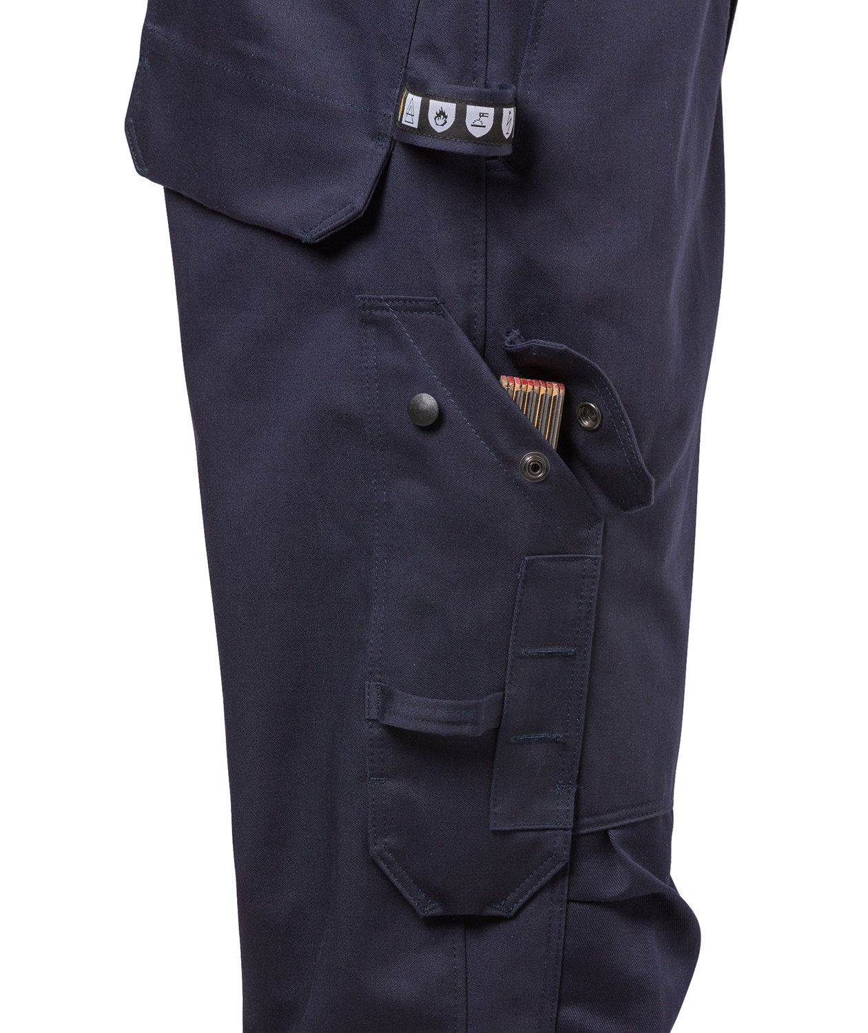 Fristads Flame kedeldragt 8084, Hi-Vis gul/marine, large image number 2