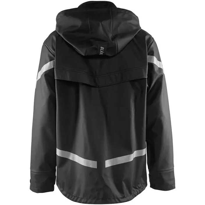 Blåkläder rain jacket, Black, large image number 2
