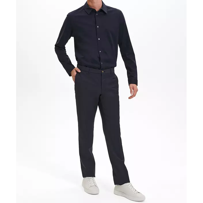 Sunwill Weft Stretch Modern fit wool trousers, Navy, large image number 3