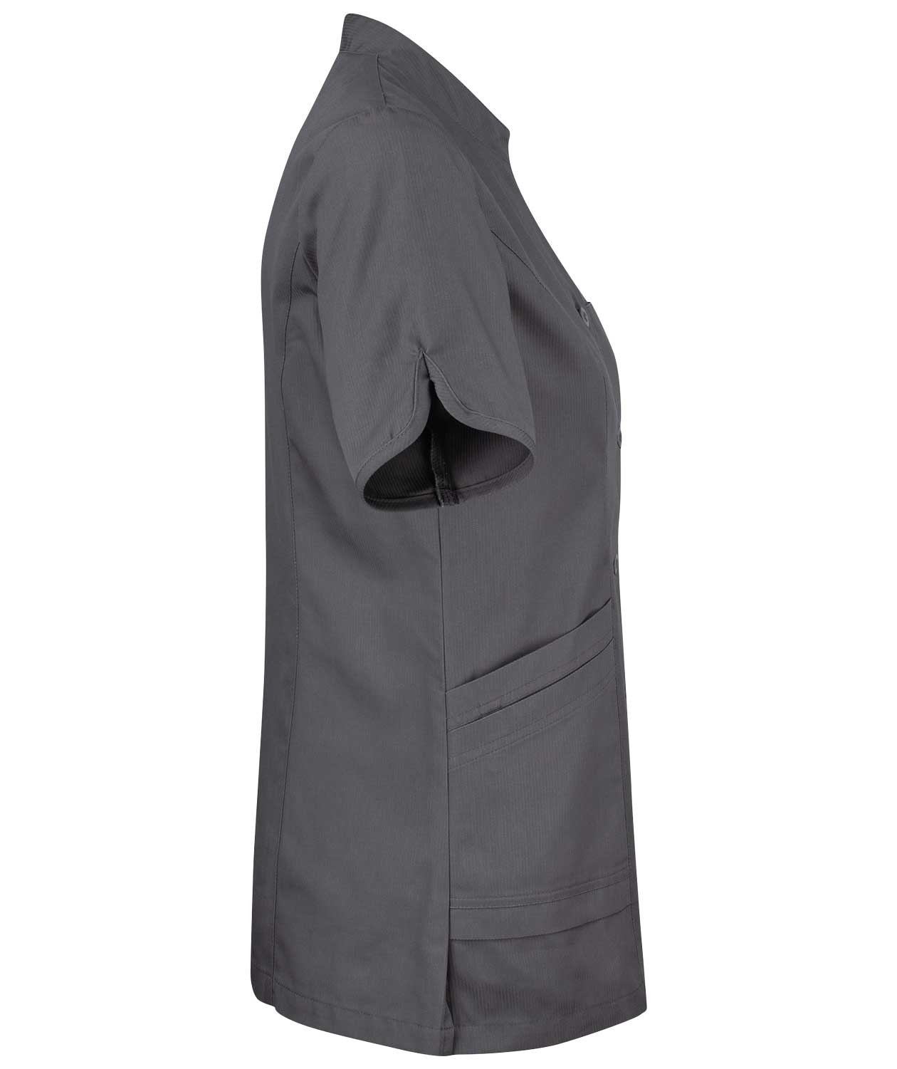 Smila Workwear Aila kort&auml;rmad skjorta dam, Graphite, large image number 2