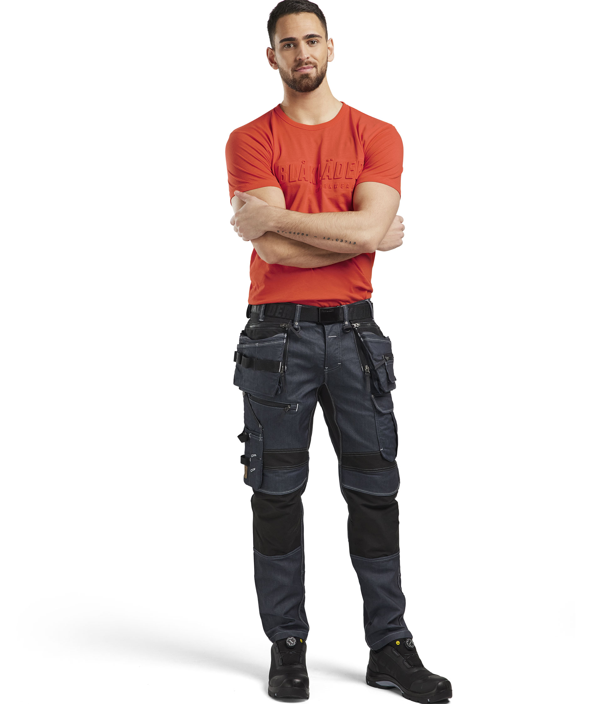 Bl&aring;kl&auml;der T-shirt, Orange Red