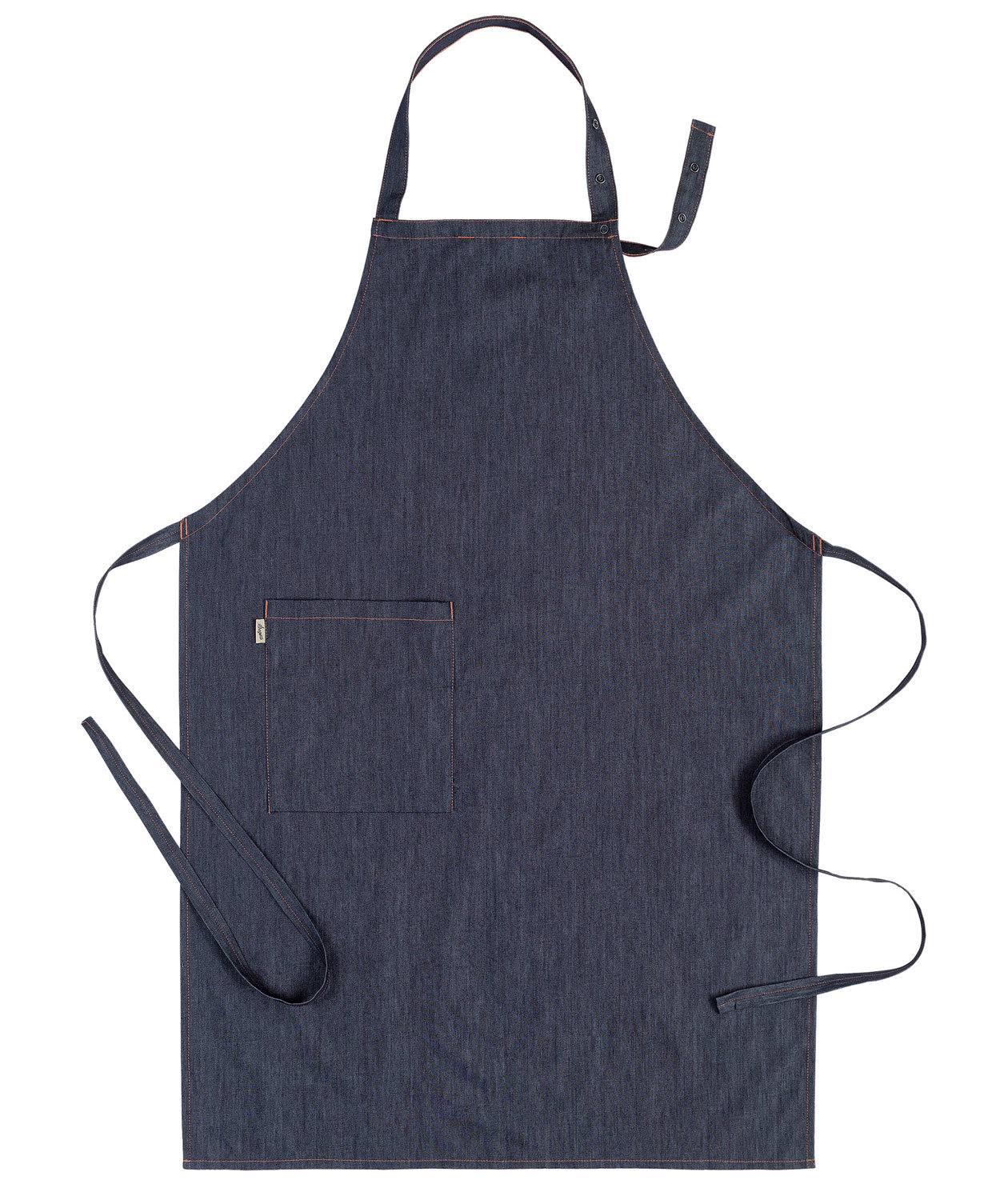 Segers 4579 bib apron with pocket, Jeans Blue, Jeans Blue, swatch