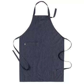 Segers 4579 bib apron with pocket, Jeans Blue