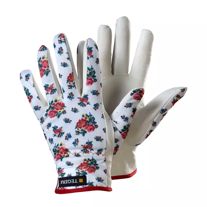 Tegera 90014 work gloves, White/Red, large image number 0