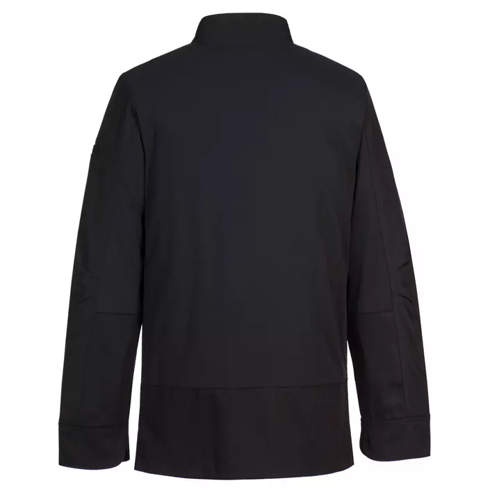 Portwest Surrey chefs jacket, Black, large image number 1