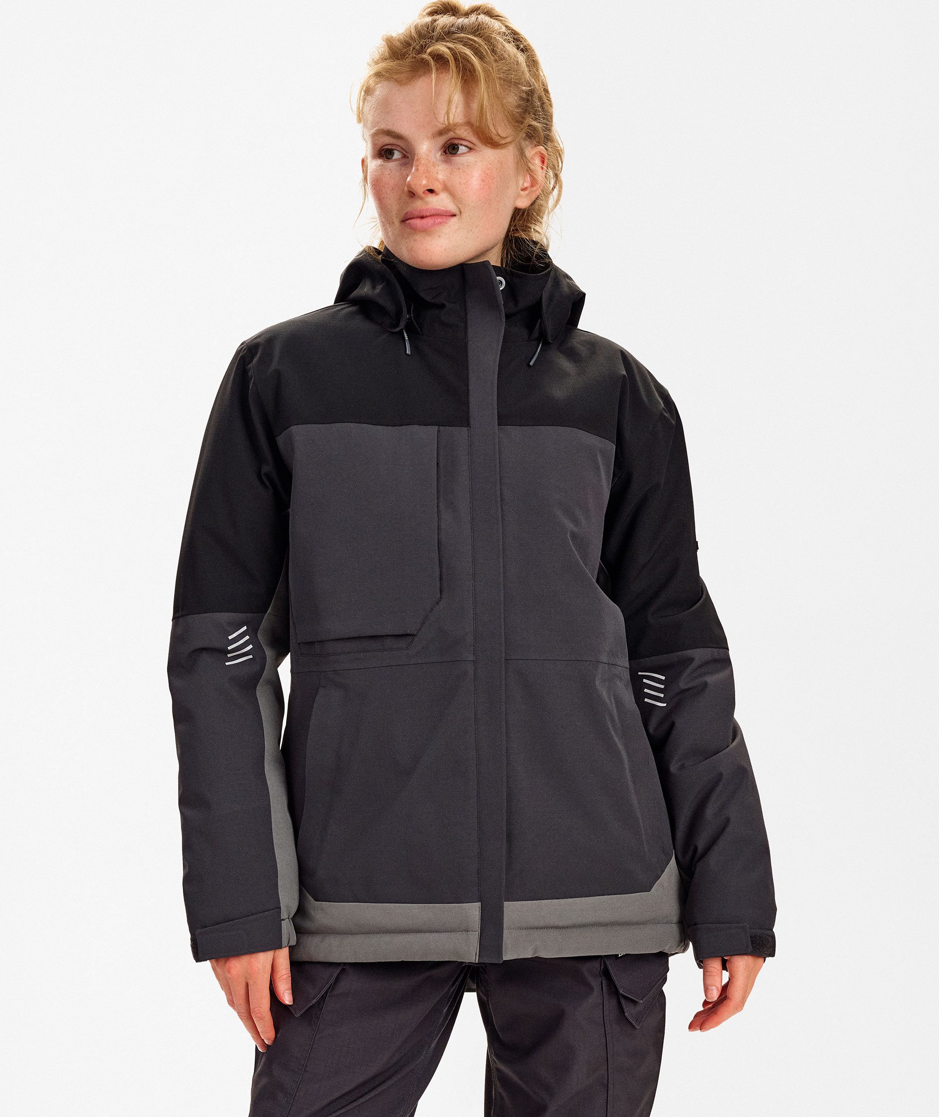 Engel Entire women's winter jacket, Anthracite Grey/Black, large image number 2