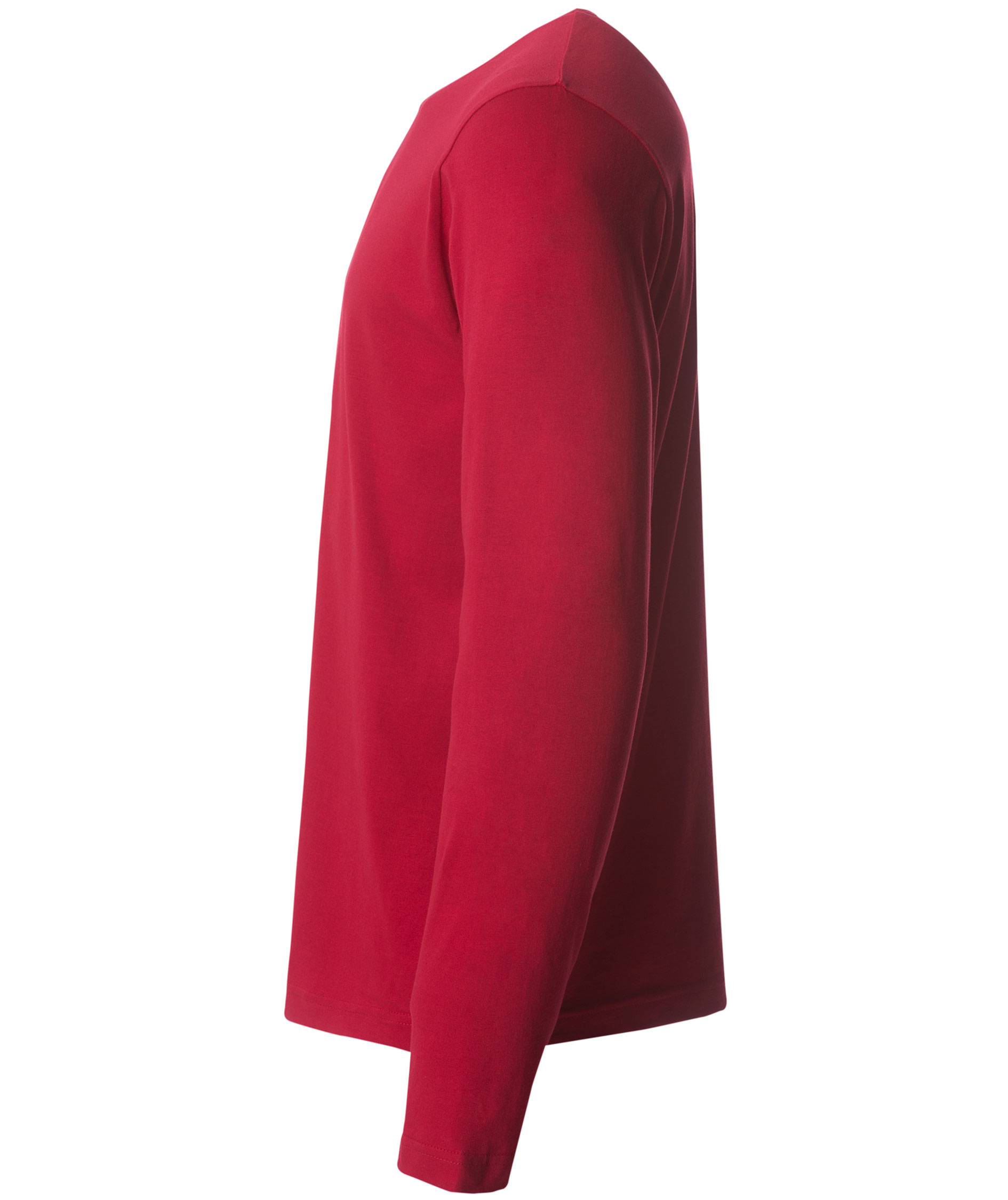 Clique Basic-T lang&aelig;rmet T-shirt, Red, large image number 3