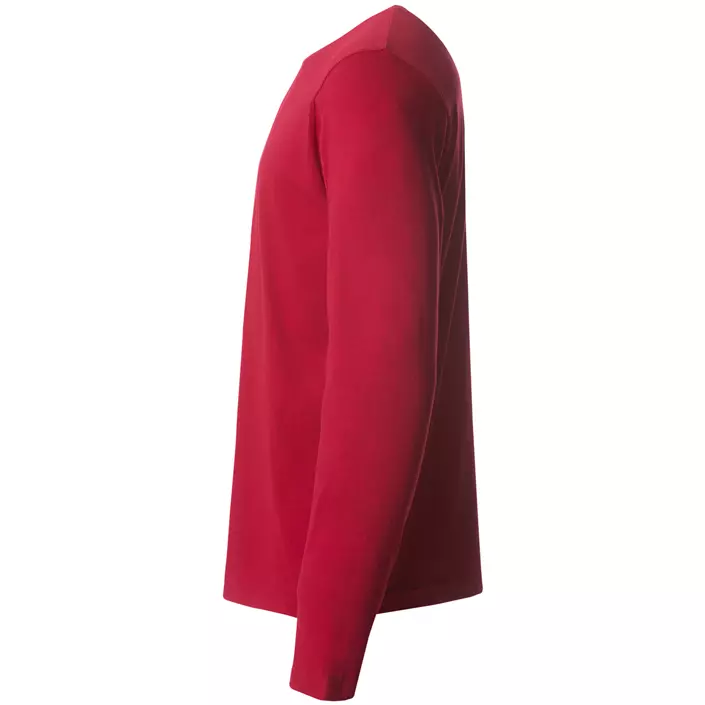 Clique Basic-T langermet T-skjorte, Red, large image number 3
