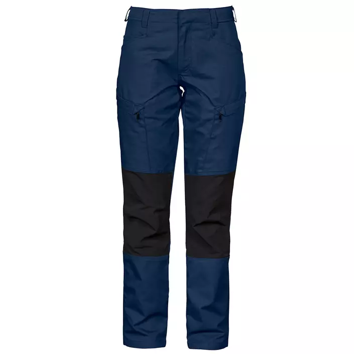 ProJob women's service trousers 2521, Marine Blue/Black, large image number 0