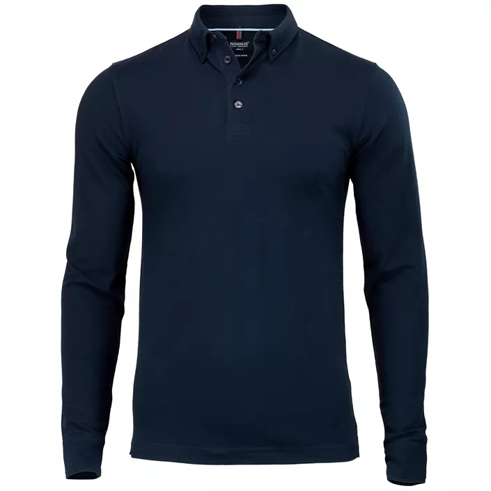 Nimbus Carlington long-sleeved polo shirt, Navy, large image number 0