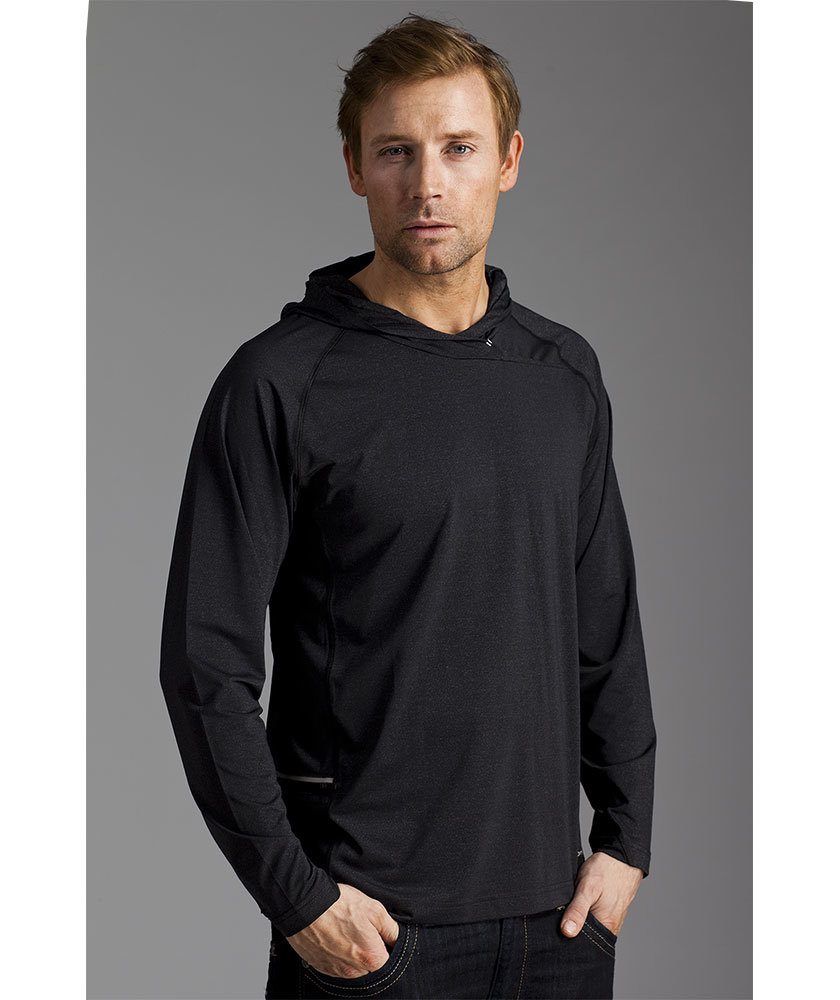 Pitch Stone hoodie, Black melange, large image number 2