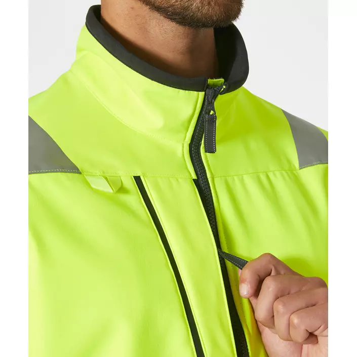 Helly Hansen Alna 2.0 softshell jacket, Hi-vis yellow/charcoal, large image number 4