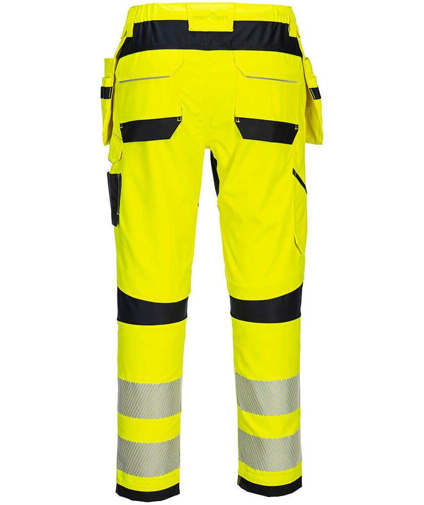 Portwest PW3 Modaflame craftsman trousers, Hi-vis Yellow/Black, large image number 1