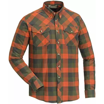 Pinewood Lumbo flannel skovmandsskjorte, Terracotta/grøn