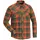 Pinewood Lumbo flannel skovmandsskjorte, Terracotta/grøn, Terracotta/grøn, swatch