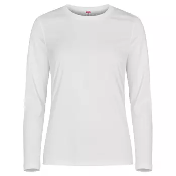 Clique Basic Active langærmet dame T-shirt, Hvid
