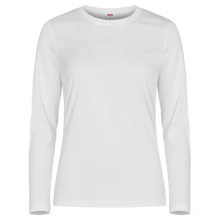 Clique Basic Active dame langermet T-skjorte, Hvit, large image number 0