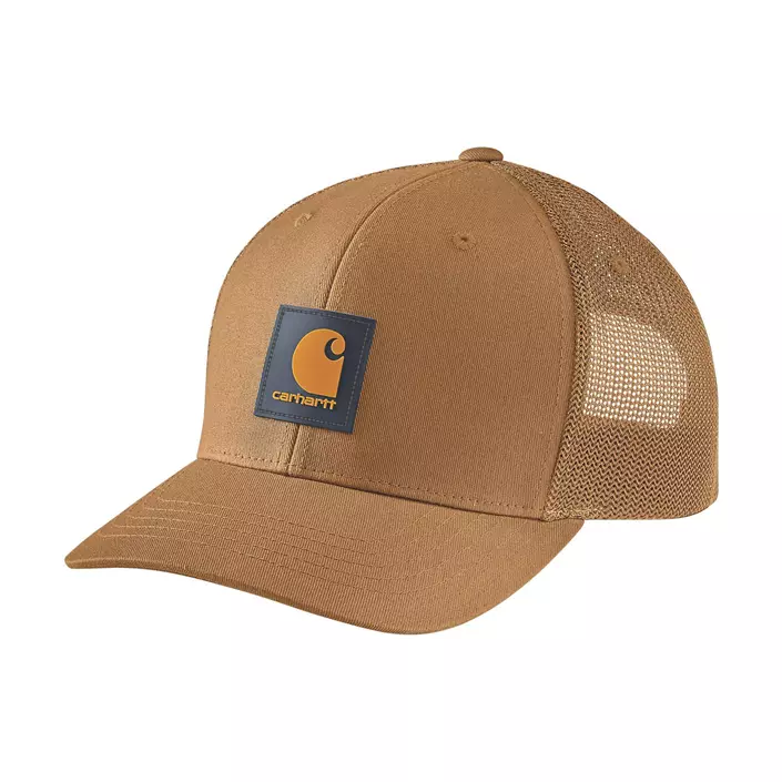 Carhartt Logo Patch cap, Carhartt Brown/Honeycomb, Carhartt Brown/Honeycomb, large image number 0