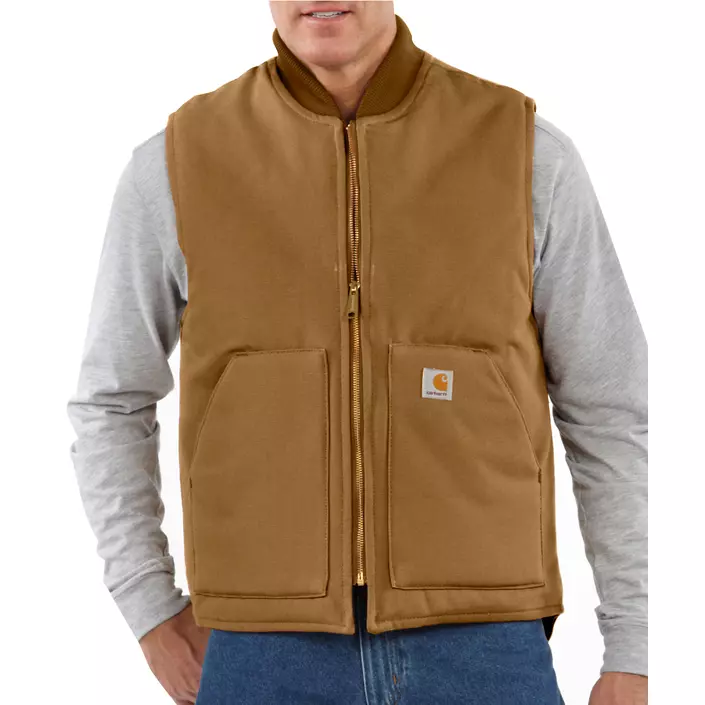 Carhartt V01 väst med foder, Carhartt Brown, large image number 1