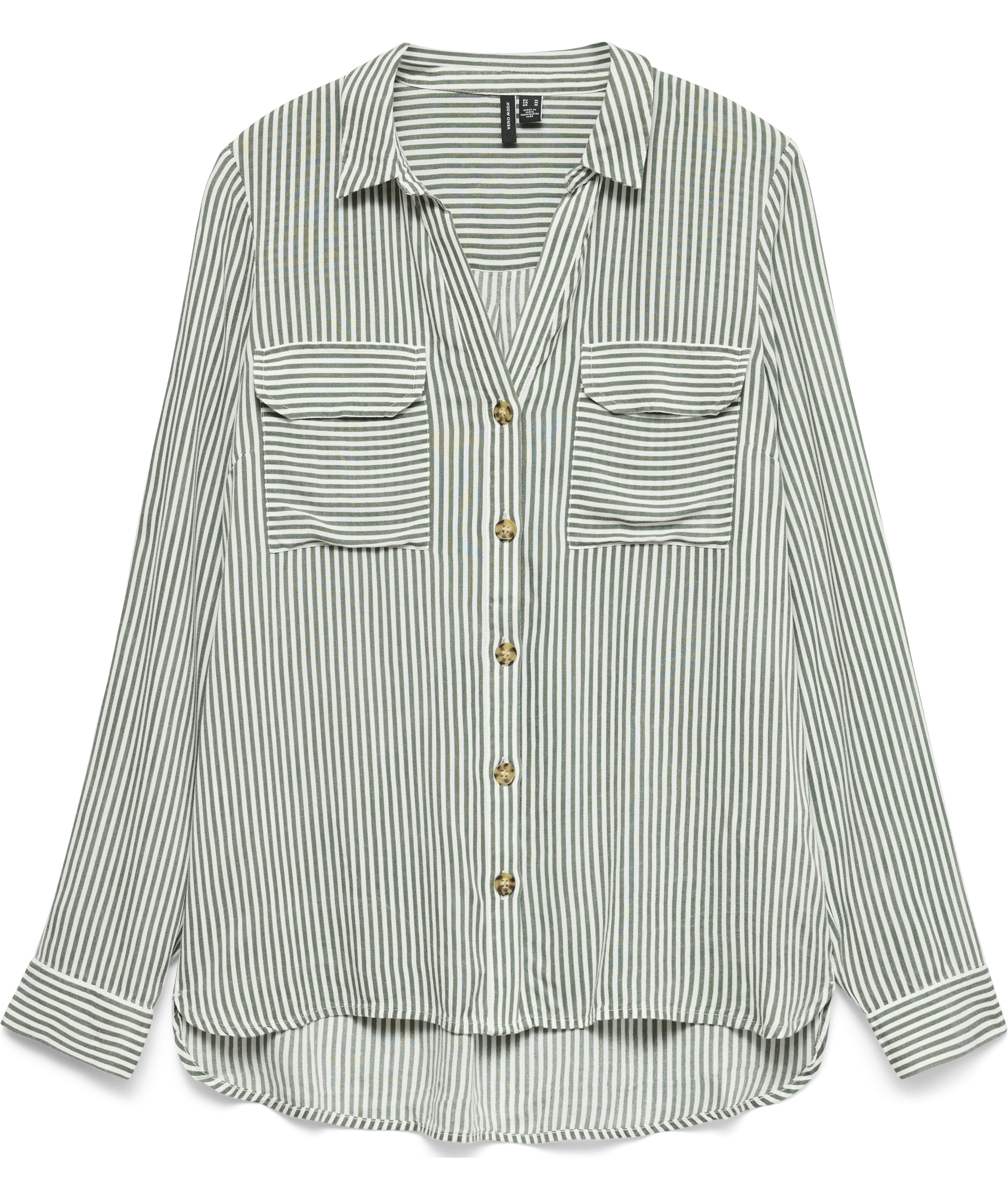 Vero Moda VMBUMPY dame skjorte, Laurel Wreath Stripe, Laurel Wreath Stripe, swatch