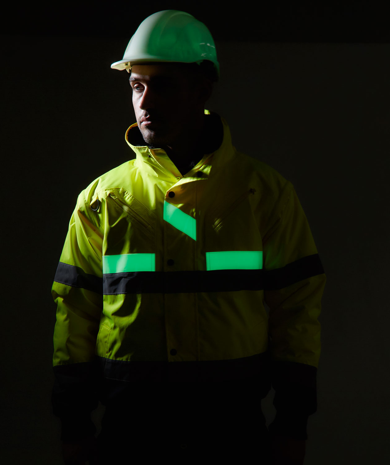 Portwest PG54 Endurance Glowtex skyddshj&auml;lm, Vit, large image number 4