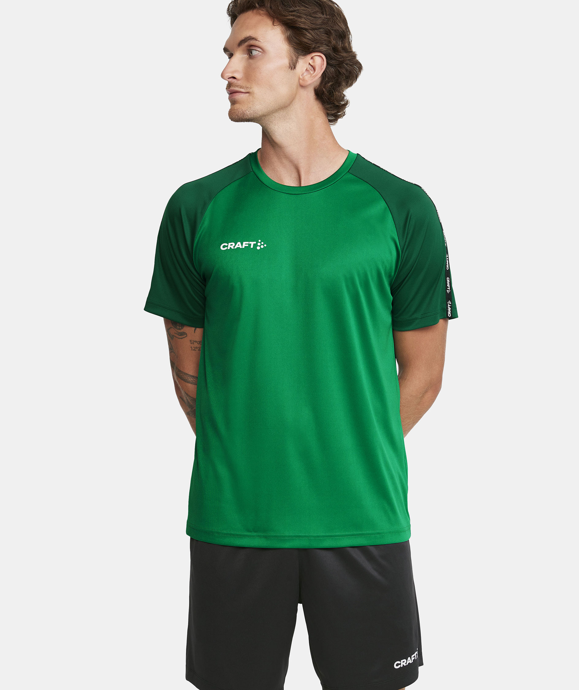 Craft Squad 2.0 Contrast Jersey T-shirt, Team Green-Ivy, large image number 5