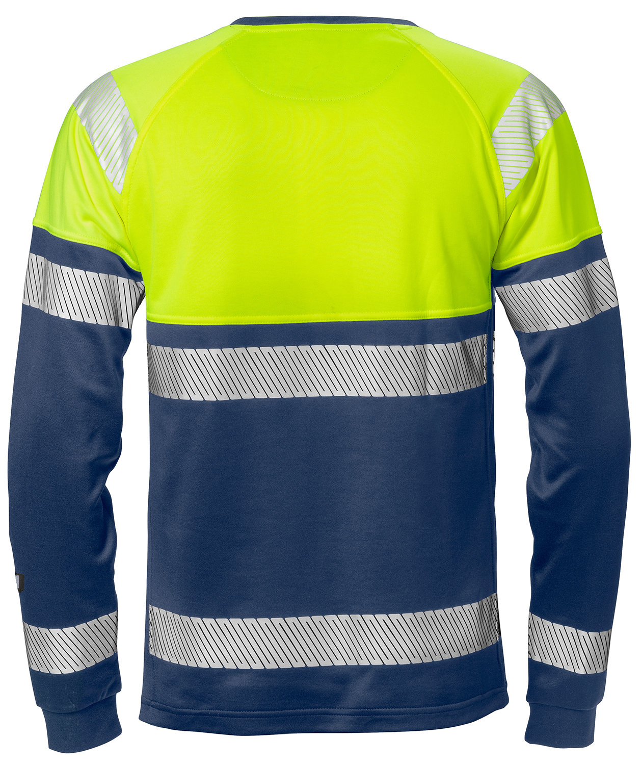 Fristads&nbsp;lang&aelig;rmet T-shirt 7519, Hi-vis&nbsp;Gul/Marine, large image number 1
