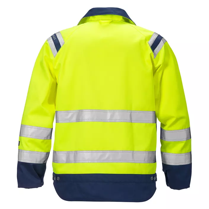 Fristads work jacket 4026, Hi-vis Yellow/Marine, large image number 1