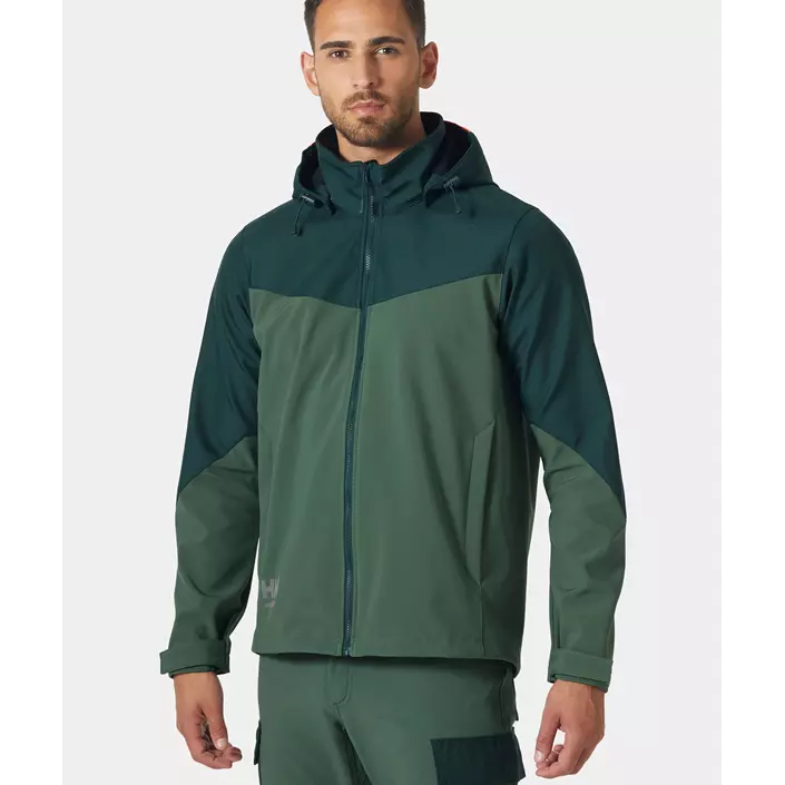 Helly Hansen Oxford softshell jacket, Spruce/Darkest Spruce, large image number 1