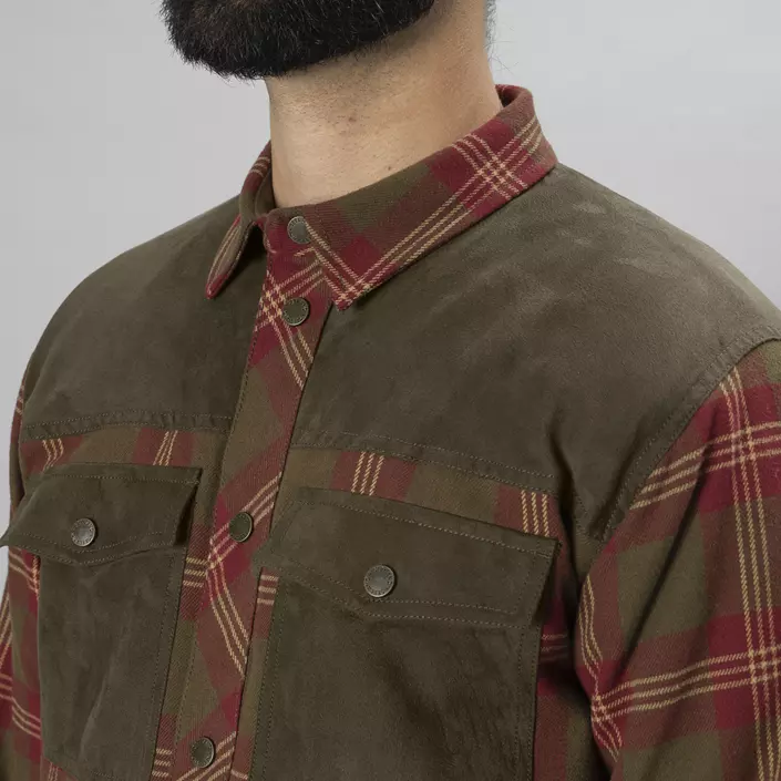 Seeland Vancouver flannel overshirt, Red Check, large image number 4