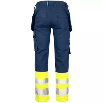 ProJob craftsman trousers 6530, Marine/Hi-Vis yellow