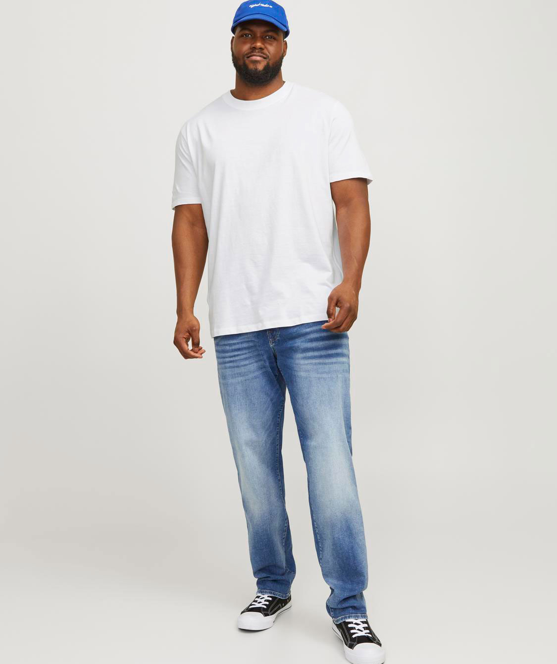 Jack & Jones Plus JJEBRADLEY T-shirt, White , large image number 5