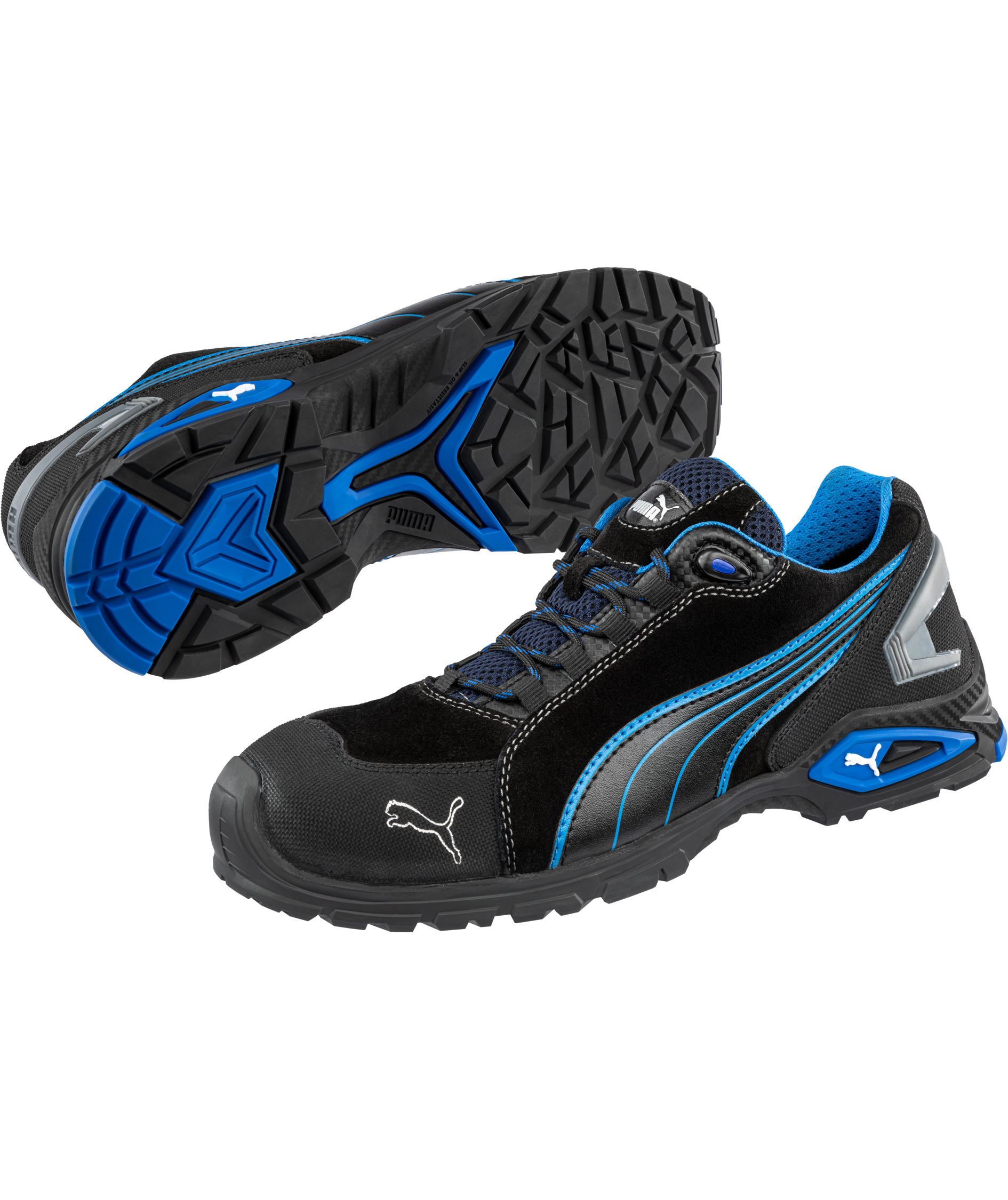 Puma Rio Low safety shoes S3L, Black/Blue, large image number 5