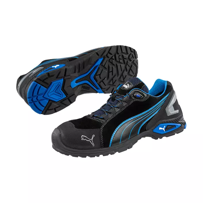 Puma Rio Low skyddsskor S3L, Svart/Blå, large image number 5