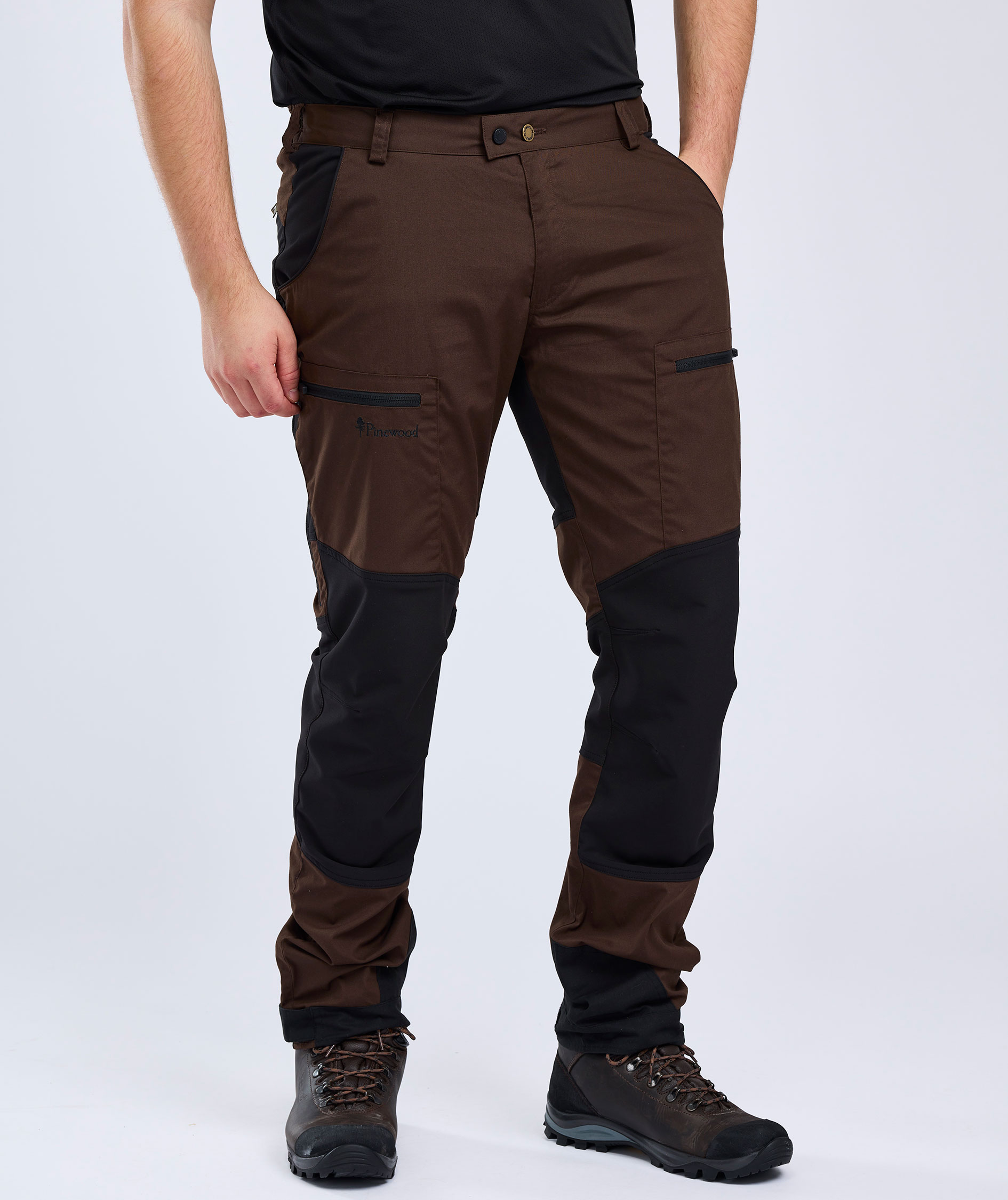 Pinewood Caribou TC bukser, Dark Brown/Black, large image number 3