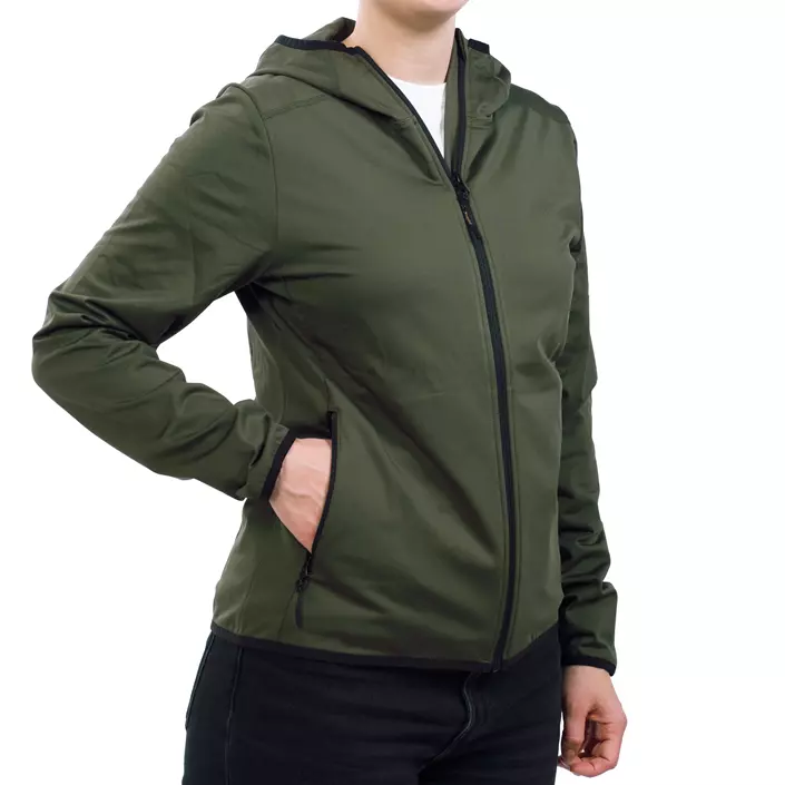 Westborn women's hoodie with zipper, Dusty Olive, large image number 1