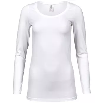 Tee Jays dame langærmet T-shirt, Hvid