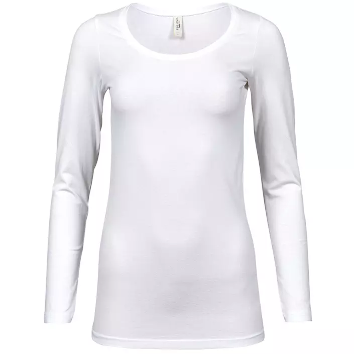 Tee Jays dame langærmet T-shirt, Hvid, large image number 0
