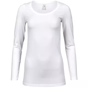 Tee Jays dame langærmet T-shirt, Hvid