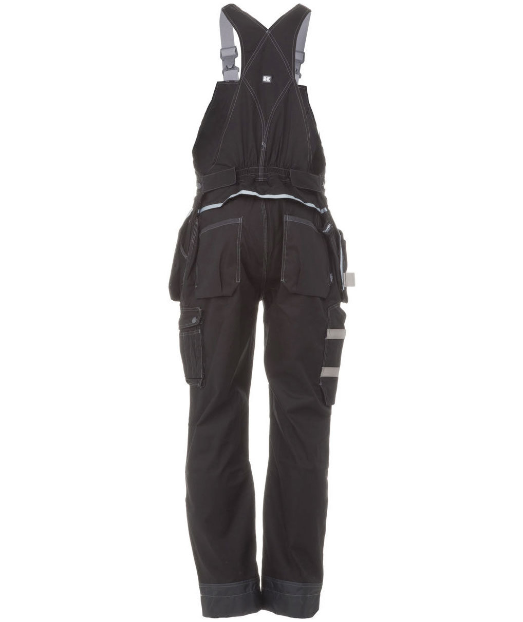 Kramp Technical bib and brace, Black, large image number 2