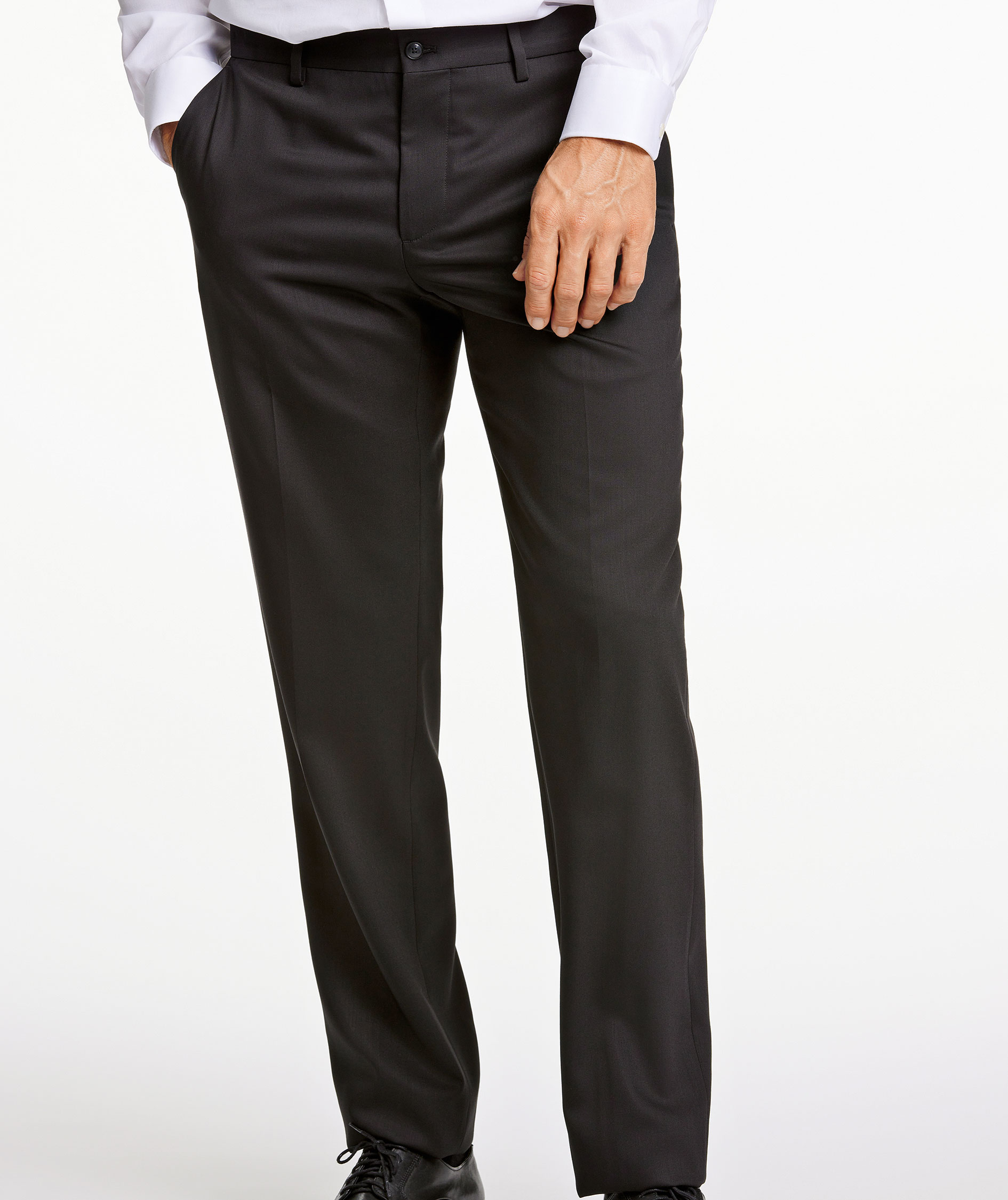 Lindbergh Modern fit suit trousers with wool, Black, large image number 5