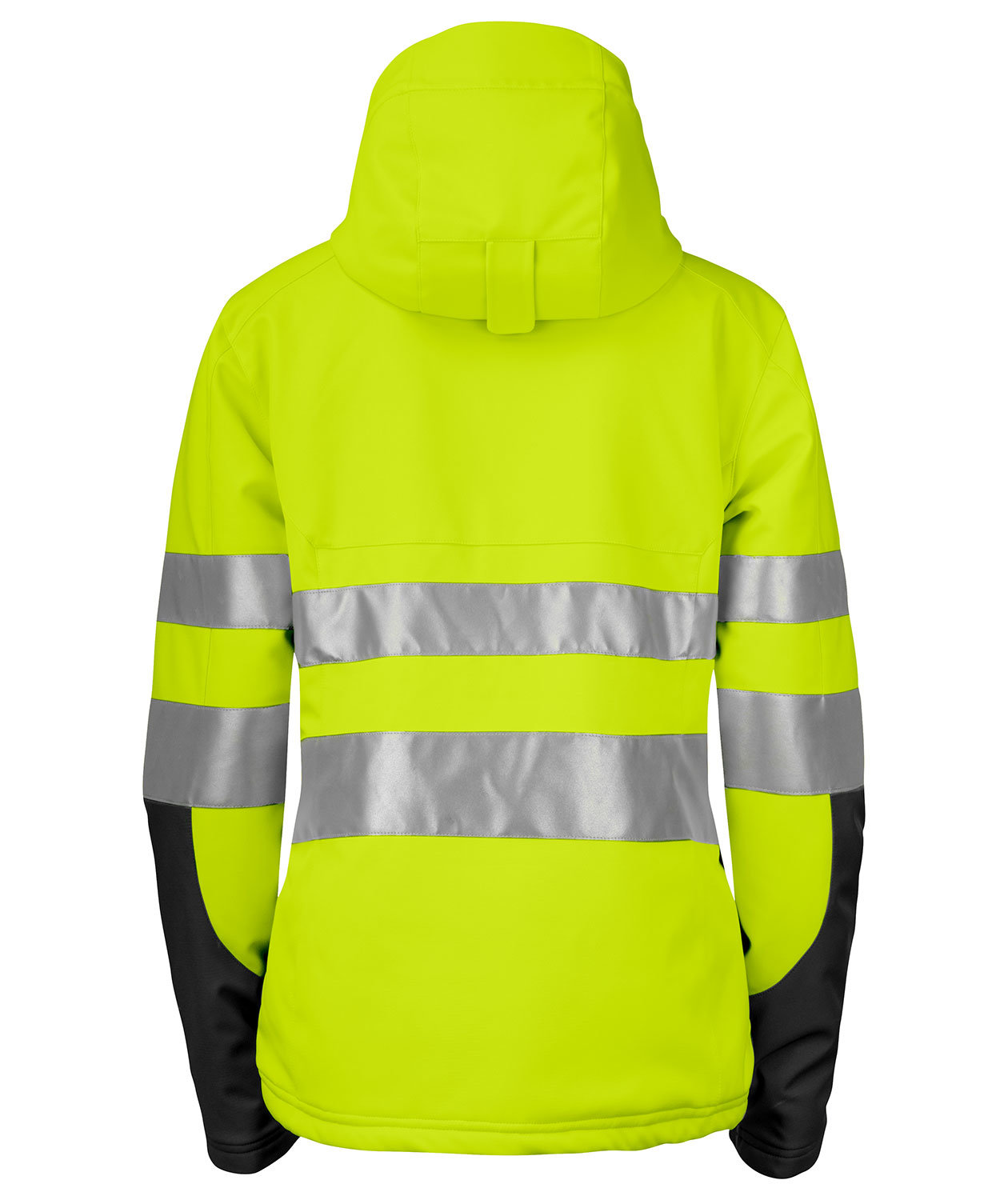 ProJob dame vinterjakke 6424, Gul/Sort, large image number 2