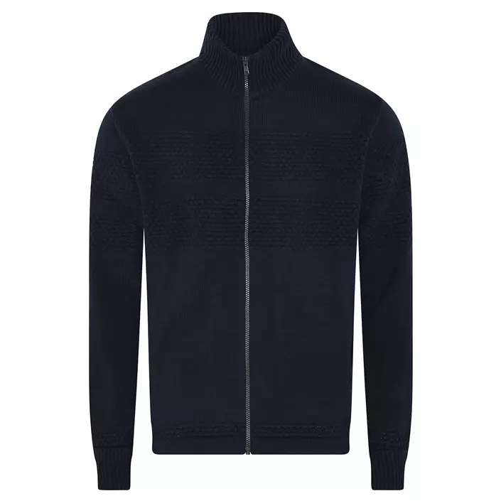 Clipper Saltum knitted zip-cardigan, Captain Navy, large image number 0