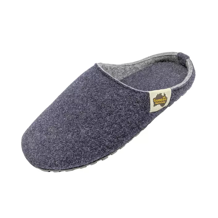 Gumbies Outback Slippers, Navy/Grey, large image number 0